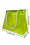 R&M Promotion Tropical Summer Set of 2 - Waterproof Transparent Pvc Women's Beach and Pool Bag (Neon Yellow & Green) - 5