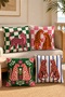 Drawing of Leopards Patterned 4-Piece Throw Pillow Cover Set