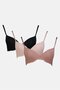 Women 3 Pieces Plain Underwired Push Up Bra, Multicolor - 2