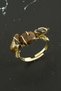 Broken Natural Stone Joint Ring Gold 1 Piece
