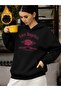 Los Angeles Flower Print Oversized Unisex Women'S/Men's Hooded Sweatshirt