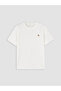 White Crew Neck Embroidered Men's T-Shirt - 7