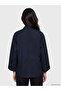 Lcw Vision Navy Blue Striped Modal Blend Women's Shirt - 4