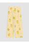 Lcw Kids Ecru Printed Girls' Capri Pajama Set - 7