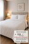 Double 100% Cotton White Duvet Cover 200X230 Hotel Type Comfort - 4