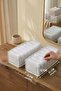 11-Compartment Small Drawer and In-Cabinet Accordion Organizer - White 11X41X12 cm - 3