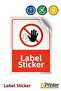 Don'T Go In! Isg Warning Sign Sticker 35X50 cm