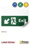 Exit Exıt Isg Warning Sign Sticker 50X70 cm