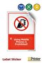 Using a Mobile Phone Is Prohibited! Isg Warning Sign Sticker 70X100 cm