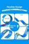 Flexible Racing Action Track 4.5 Meters Flex Track Toy Car Track Bendable with Suction Cup (Without Car) - 5