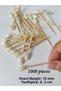 1000 Pieces of Decorative Cream Small Tulip Pearl Bead Toothpicks 6.5 cm - Tulip Size 10 mm