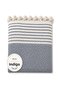 Cotton Non-Slip Wicker Woven Sofa Cover (180X220) - Indigo