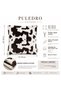 Voyage Cow Pattern Plush Cushion Cover Fur Look Decorative Sofa Pillow Cover Cow Pattern 50X50 cm - 2