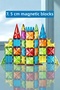 Magnetic Blocks Toy Set |   3 Years+ |   115 Pieces 7.5cm. Dimensional |   Creativity and Motor Skills - 5