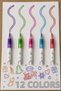 5-Piece Magic Glitter Gel Pen Set – Metallic Colored Shiny Writing and Drawing Pens - 5