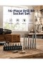 16 Piece Bits, Adapter and Screwdriver Bit Set - Lisinya