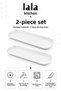 Long Presentation Plate 46X17 cm Melamine Set of 2 - Pita Meat Bread Chicken Appetizer Serving Plate - 3