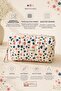 Makeup Bag Quilted Organizer - Travel Cosmetic Organizer Zippered Multi-Purpose Women's Bag 20X10X7 cm - 3