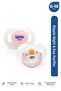 2-Pack Day and Night Silicone Pacifier 6-18 Months (with Storage Container as a Gift) Pink