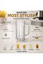360 ml Unbreakable Ice-Look Beer Glass with Handle – Transparent Polycarbonate, Thick-Bottomed Hard Plastic Cup – Suitable for Cafe, Bar, Hotel & Organization Use