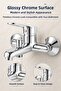 Chrome Hot Cold Open Close Mix Single Handle Bathroom Faucet - 3