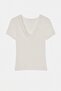 Ecru V-Neck Lace Blouse Tdrss26Bz00069 - 5