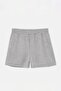 Gray Melange 2 Thread Non-Drawstring Waistband Plus Size Shorts & Bermuda Tbbss26Ap00035 - 6