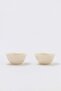 Set of 2 Flower Shaped Ceramic Bowls White Tphss26Tbk00031 - 3