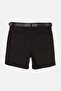Black High Waist Stretch Plus Size Shorts&Bermuda Tbbss26Ap00037 - 6