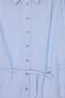 Blue Shoulder Gathered Belted Striped Shirt Tdrss26Go00119 - 6