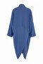Indigo Woven Maxi Degaje Collar Beach Kimono&Kaftan Tbess26Le00018 - 6