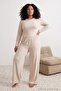 Taş Wide Leg Viskon Örme Pijama Takımı TBBAW27AI00016 - 2