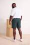 Dark Green Men's Large Size Shorts & Bermuda Tmnss26Ap00004 - 4