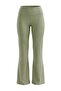 Haki Fırçalı Soft Kumaş Flare/İspanyol Paça Örme Spor Tayt THMSS26TY00016 - 4