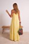 Yellow Printed Skater Midi Woven 61% Viscose,39% Polyester Dress Tbess26El00031 - 4
