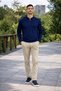 Hakim Collar Half Zipper Men's Sweatshirt