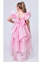 Girl's Tailed, Crowned Vragia Evening Dress M00745 Pink - 2