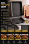 32cm Granite Baking Tray Metal Rectangular Cake Pastry Dessert Baking Tray - 1 Piece - 3