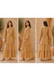 Yellow & Multicolor Striped Tiered Casual Dress