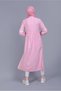 Embroidered Lace-Up Linen Tunic 40779 - 3