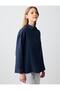 Navy Blue 100% Linen Plain Cut Long Sleeve Woven Shirt - 4