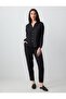 Black 100% Linen High Waist Regular Leg Trousers