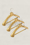 3 Pieces Gold Plastic Jacket and Clothing Set - 3
