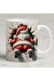 Funny Santa Claus 3D Design Mug – Different Look on the Front & Back - 3