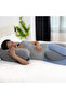 Organic C Shaped Maternity Pillow-Light Grey - 2