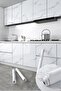 5m X 60 Cm Marble Patterned Table Countertop Kitchen Waterproof Adhesive Foil Sticker - 7