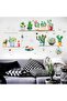 Potted Flower Green Plants Wall Sticker for Kids Rooms Living Room Kitchen Wall Decal