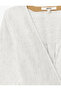 Long Sleeve Cotton Linen Double Breasted Long Kimono - 5