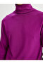 High-Neck Knitwear Sweater Basic Long Sleeve Viscose Blend - 6
