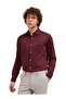Men's Maroon Tailored Fit Solid Formal Shirt for Every Occasion